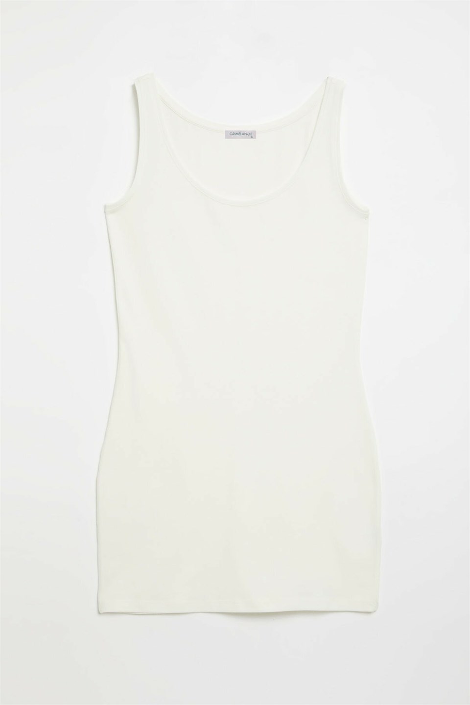 BELLA Kadın Beyaz Düz Renk Yuvarlak Yaka Slim Fit T-Shirt