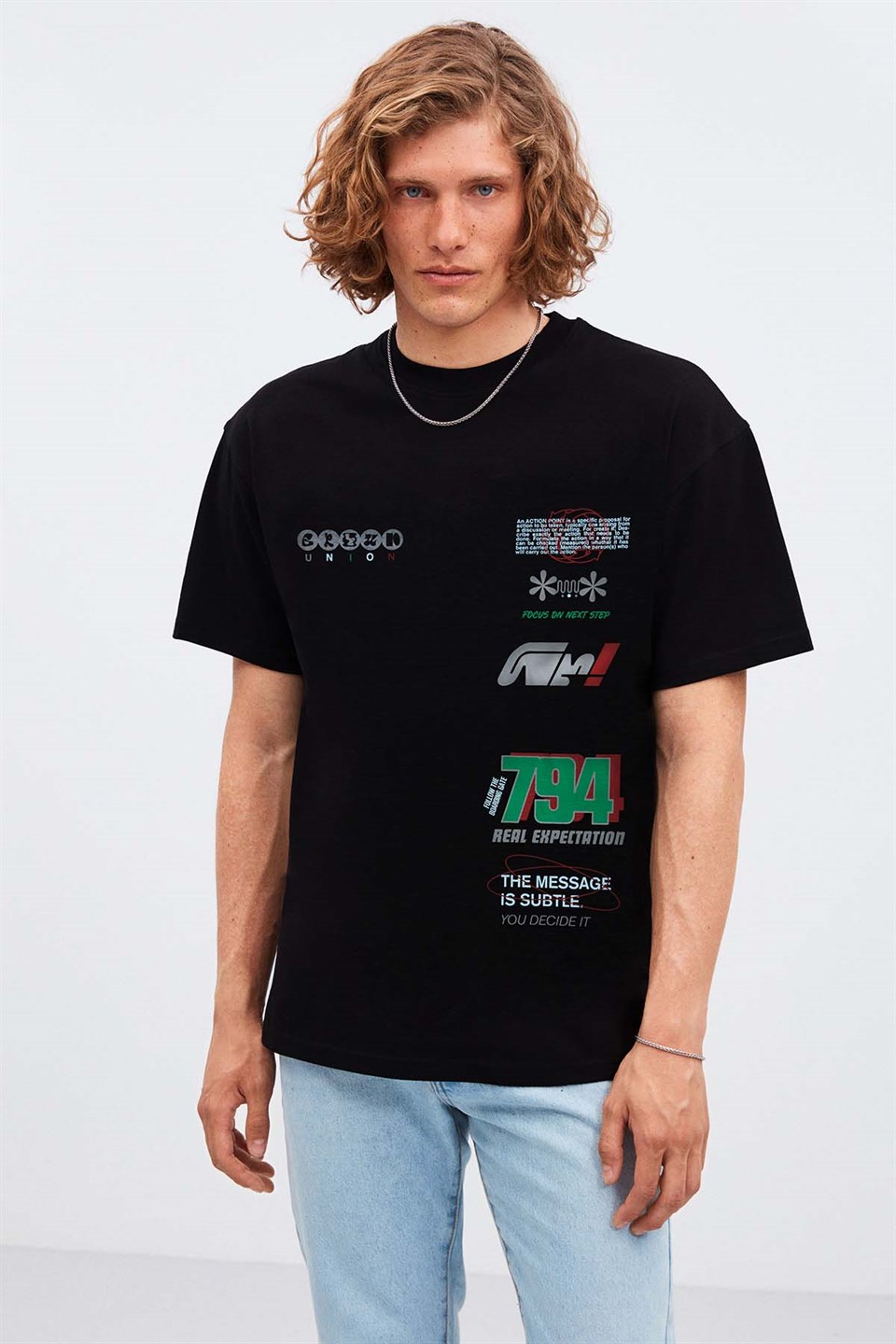 TRACT Örme Oversize 990  T-Shirt